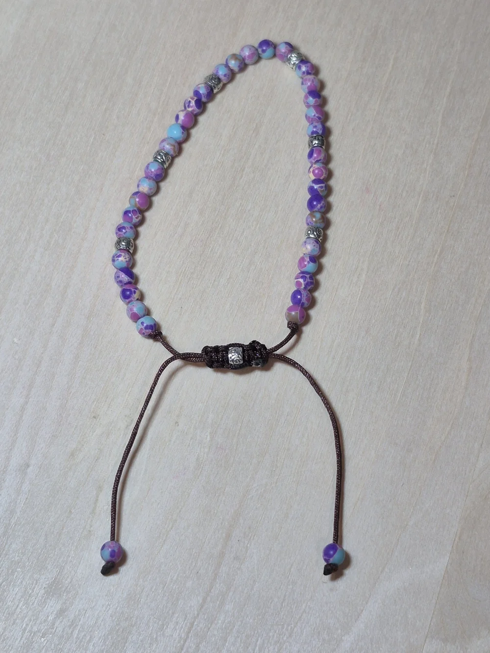 💜💜NEW💜💜 PRETTY!! 4MM EMPEROR STONE Adjustable Bracelet